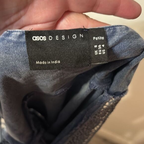 ASOS Design Lon Sleeve Embroidered Maxi Dress Size 4 - Picture 2 of 8